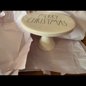 Rae Dunn Merry Christmas Cake Stand